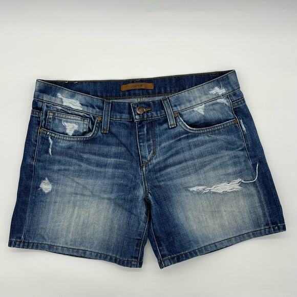 Joe's Pants - Joe's Blanchett Distressed Jean Short Medium Wash Womens Size 28 Casual